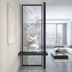 玻璃屏风组合款Y077