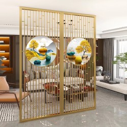 镂空金属屏风L056